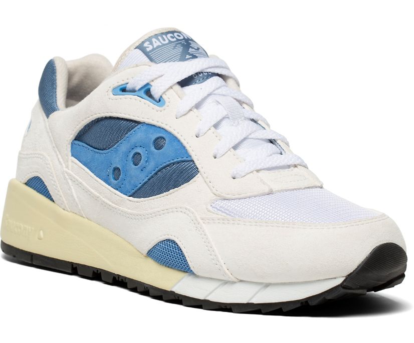 Saucony Shadow 6000 Women's Originals White / Blue | Canada 073XYUF